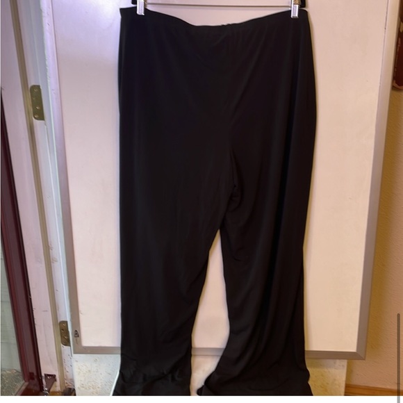 NWT Shape Fx wide leg stretchy pants in black 3X - Picture 1 of 6